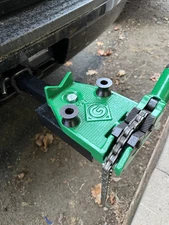 NEW Greenlee 467 Pipe Chain Vise With Custom 2” Trailer Receiver Hitch Mount NR