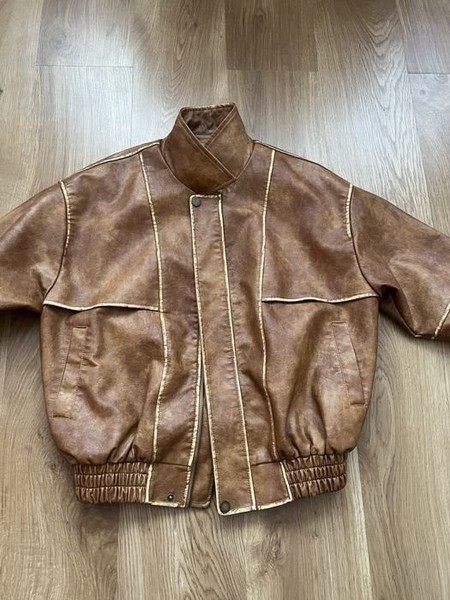 Women Bomber Jacket Brown Other Material 38
