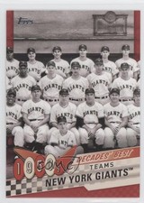 2020 Topps Decades Best Series 2 Teams Red 5/10 New York Giants #DB-5 18nk