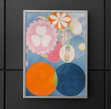 Hilma af Klint The Ten Largest Canvas/Poster Wall Art - Abstract Painting Print
