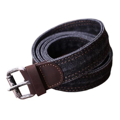 Jeans Gürtel für Damen Herren Denim Bund mit Schnalle Gürtel für Hose - Bild 1 von 4