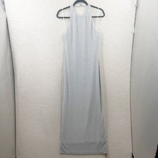 Reformation Selene Knit Maxi Dress In Silver Sparkle Medium Glam Party NWT