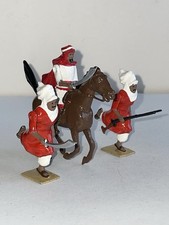 Britains Lead Toy Soldiers Arab on Horse 2 Arabs Running