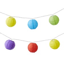 Lantern Battery-powered Warm white 10 LED Indoor Multicolour String lights