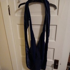 Post Graduate Graduation Gown Hood Velvet blue -white/blue