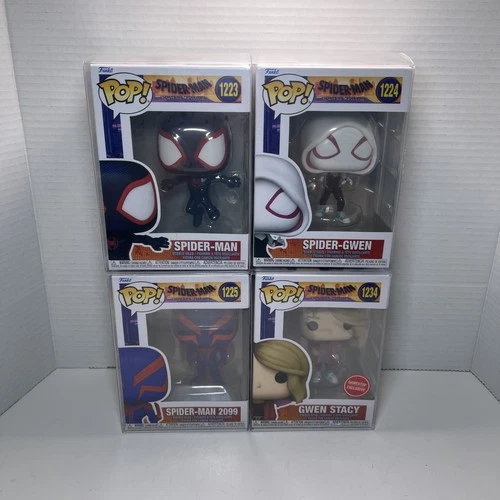 Funko Pop! Across The Spider-Verse Spider-Man Lot of 4 Pops 1223,1224,1225,1234