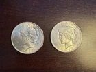 1923 Peace Silver Dollar Coins - Lot Of 2