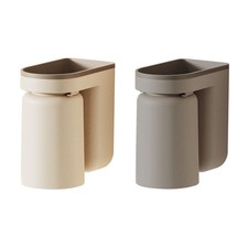 Wall Mounted Toothbrush Holder Multifunctional Hole Free Hanging Toothbrush