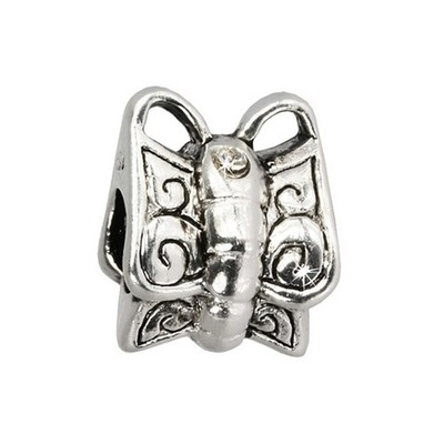 IMPPAC Bead Modul Schmetterling weiß European Beads SMQ586W