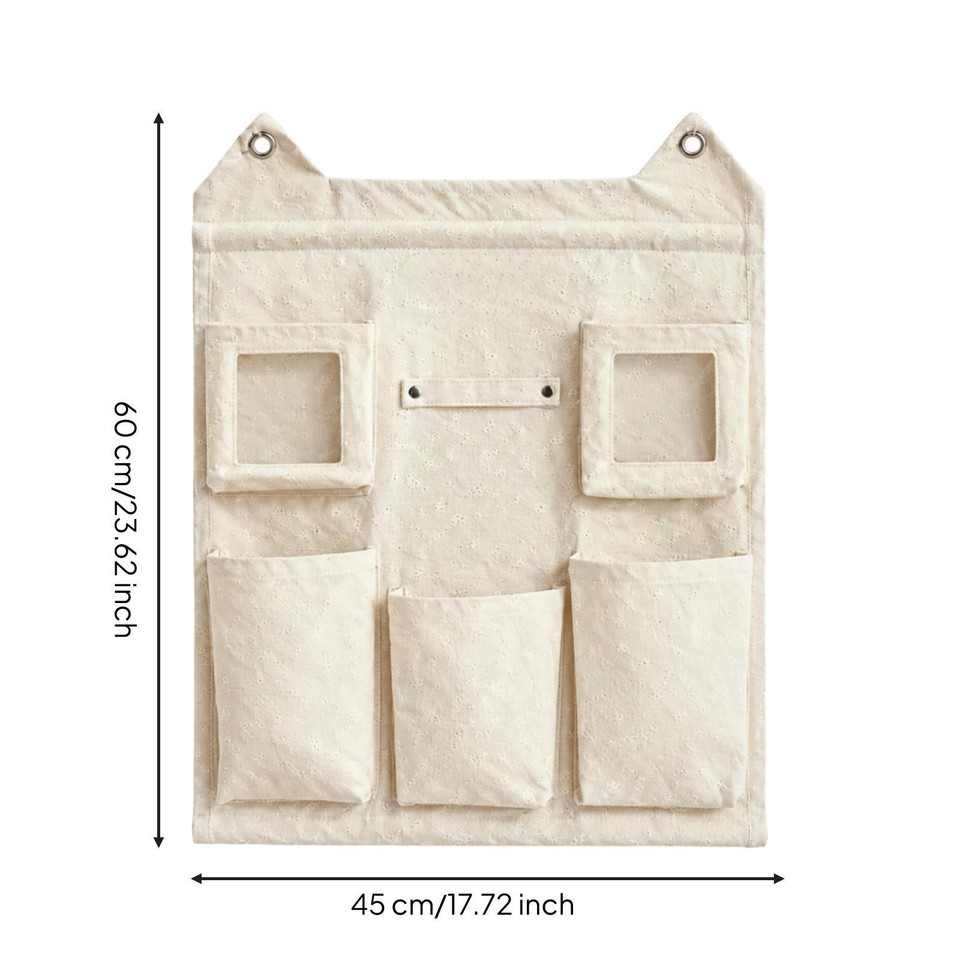 Storage Rack With Canvas Canvas Wall-Hanging Storage Organizer Space-Saving Wall Storage ...
