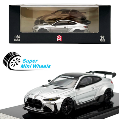 #ad #ad Street Warrior 1:64 BMW M4 G82 Widebody Silver Diecast Model $24.99
