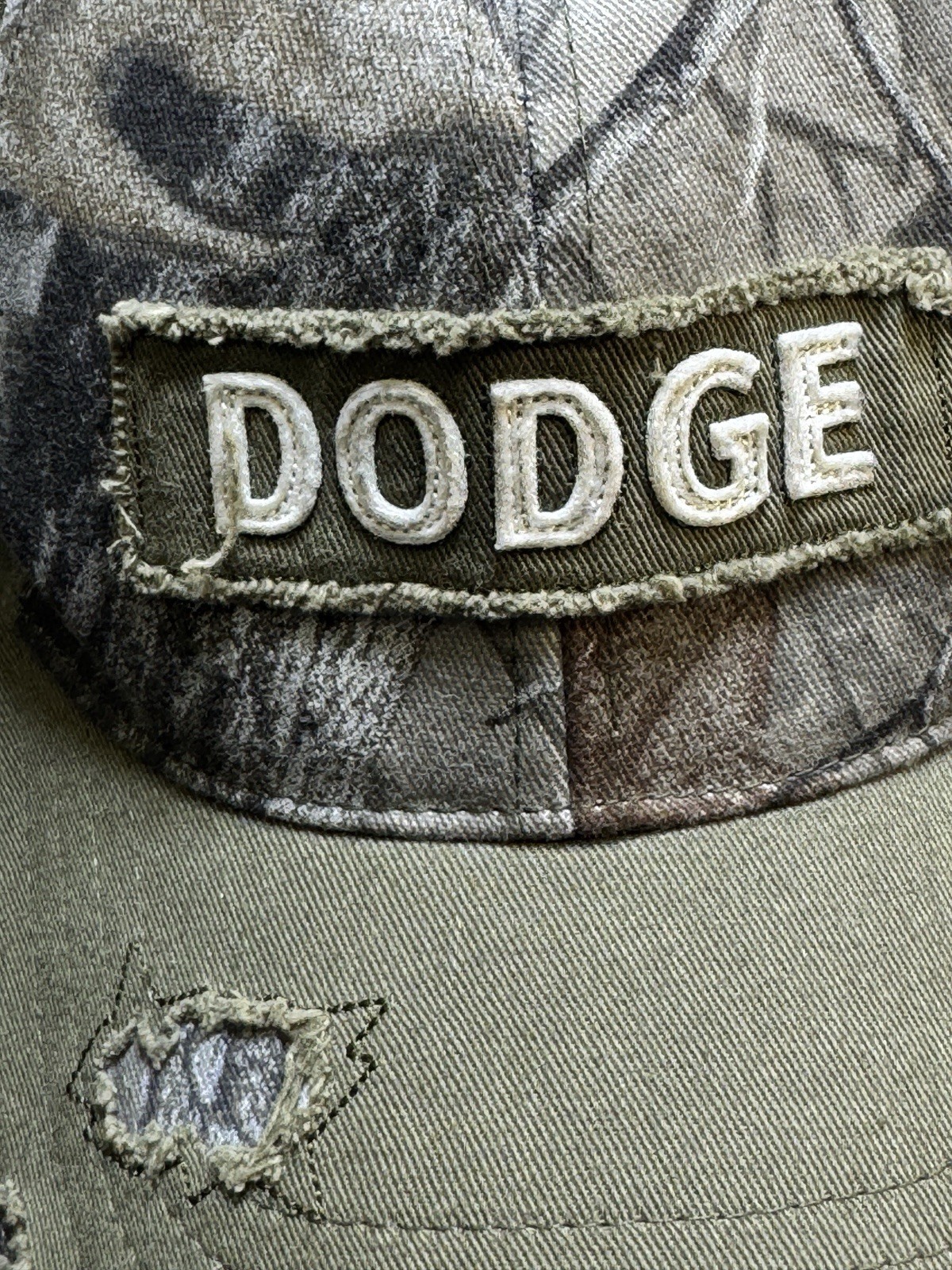 Dodge Ram Logo Green Distressed Patch Strapback A… - image 2