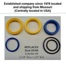 25164 Lift Cylinder Seal Kit for some Dual 110 Loader 2-1/4" bore 1-1/2" rod 