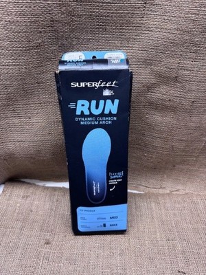 SUPERFEET RUN Support High Arch Stability-Med/Max-Sz E-Sz Mens 11.5-13/W 12+