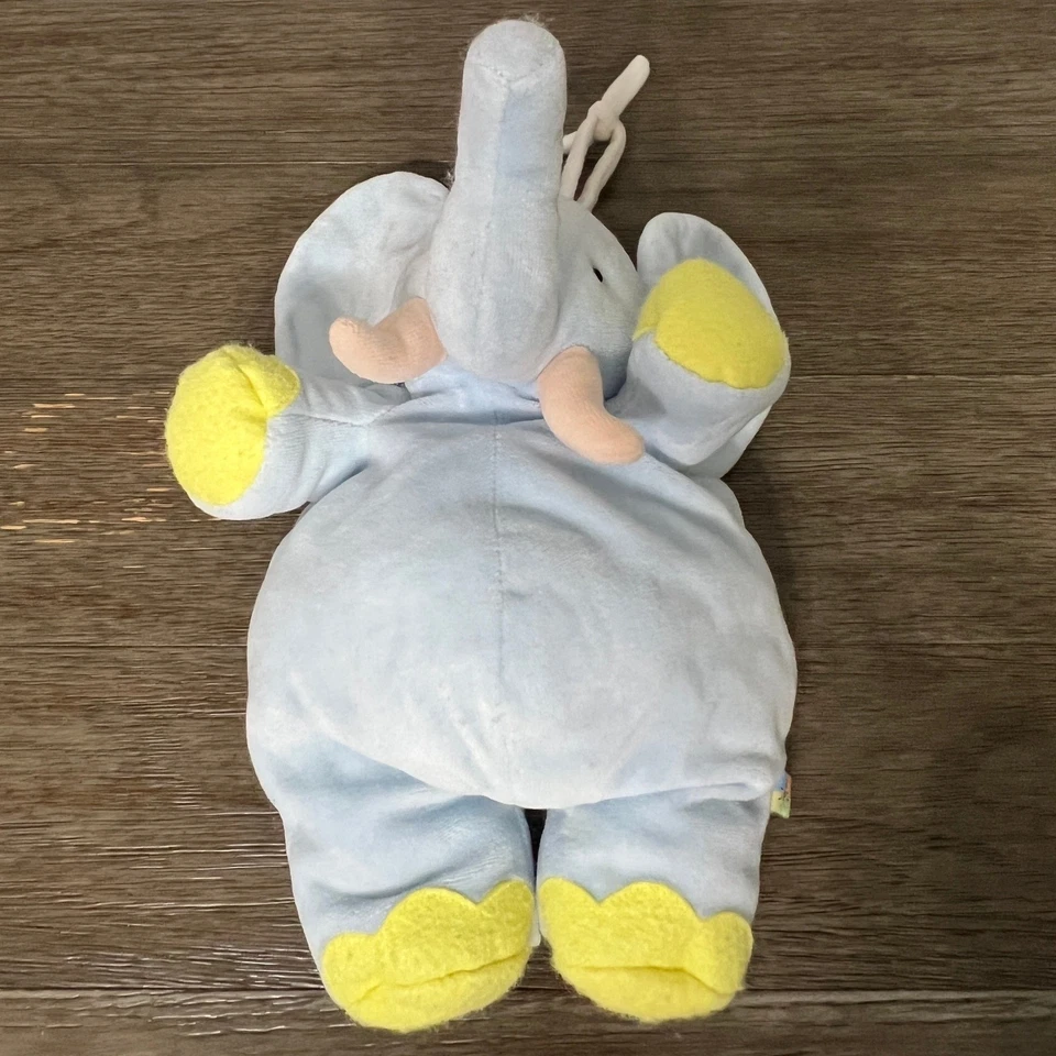 Vintage 1999 Carters John Lennon Blue Musical Elephant Plush - Image 2 of 4