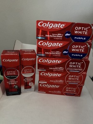 Colgate Optic White Mixed - Lot of 7 READ DESCRIPTION