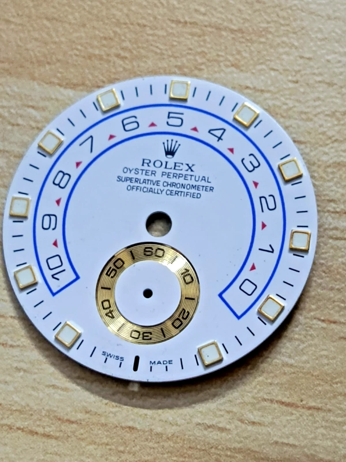 Genuine Rolex YachtMaster II 116688 White & Yellow Gold Two Tone dial