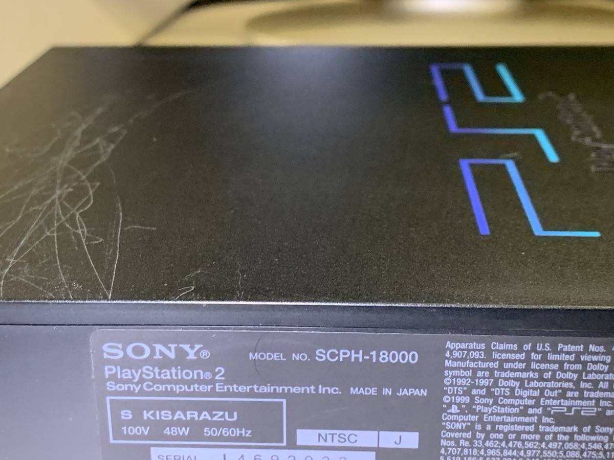 ☆PS2 本体 SCPH-18000 SONY PS2 PlayStation 2 Black Game Console SCPH-18000 NTSC-J