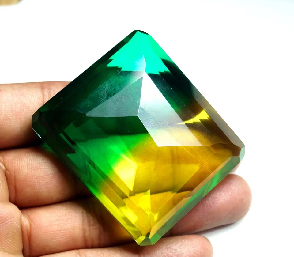 Certified 353 Ct Natural Big Size Tourmaline Multi-Color Pear Cut Loose Gemstone - Image 2 of 4