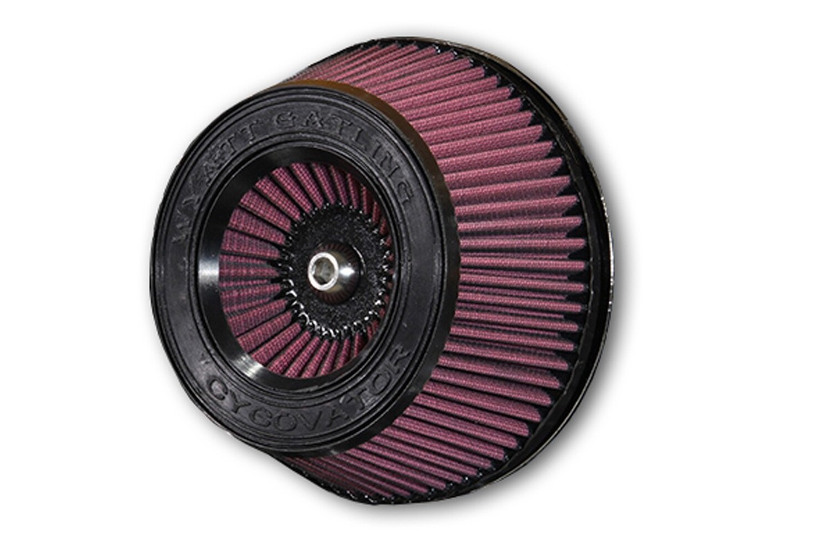 V-Twin 34-1365 Black Wyatt Gatling Air Cleaner Assembly