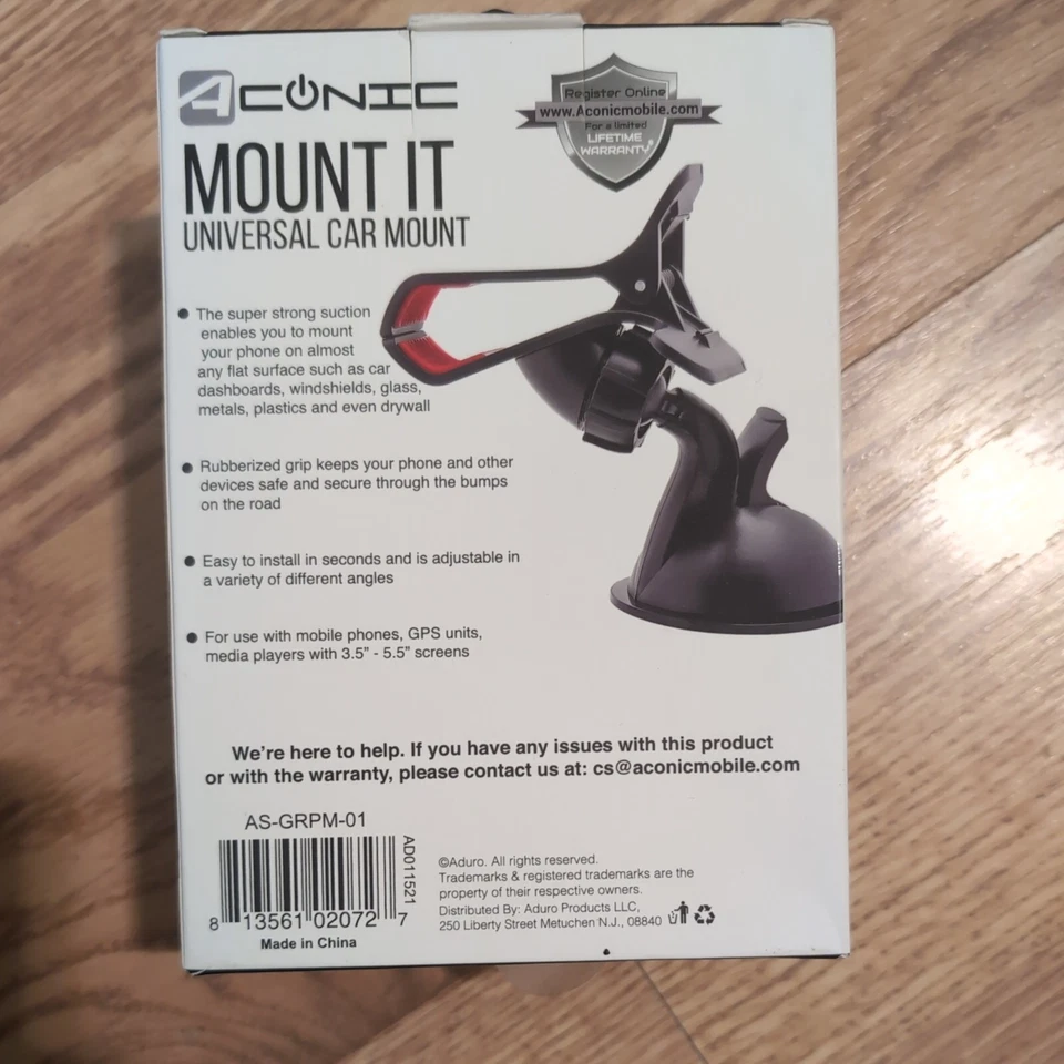 ACONIC MOUNT IT UNIVERSAL CAR MOUNT Fits devices up to 5.5" - Image 3 of 4