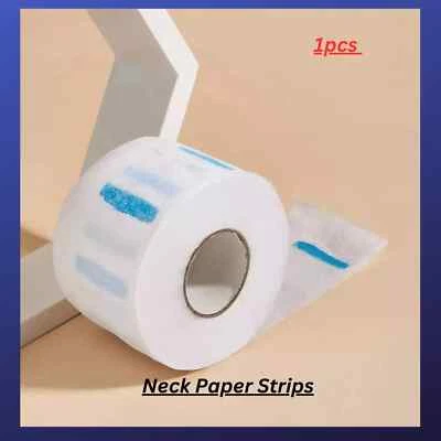 Disposable Barber Neck Paper Strips, Stretchy Wrap Tissue Rolls for Salon