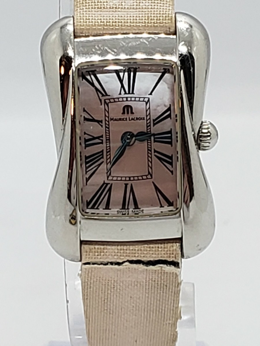 メニックスビューティープラス Maurice Lacroix Davina Womens Watch DV5011 Steel Pink Mother of