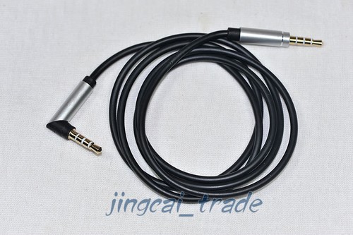 3ft Right Angle Stereo Headphone 3.5mm male to male audio AUX cable 1 meter - 第 1/3 張圖片