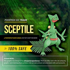 Sceptile Pokemon #254 GO - 1800+ CP