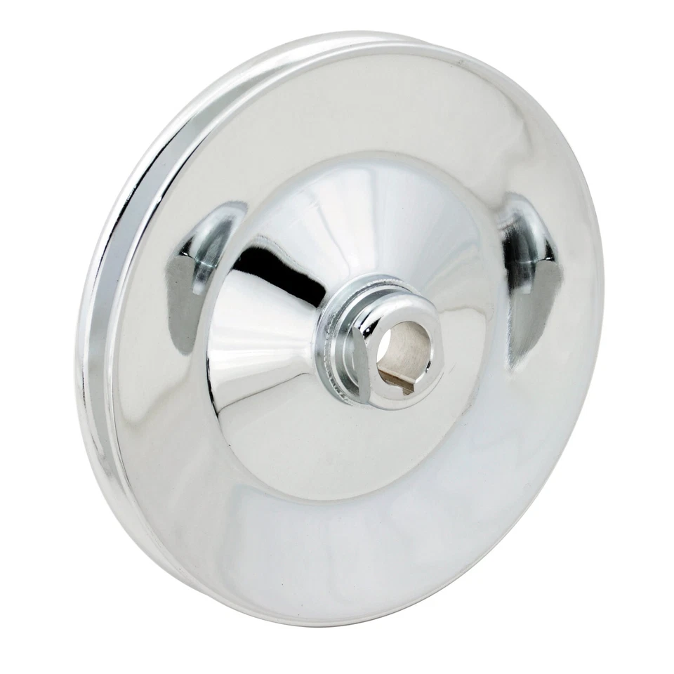 Polea de dirección asistida cromada Mr. Gasket 4948G Foto 2 de 3