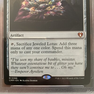 Jeweled Lotus Commander Masters Card 396 Graded 9 | eBay
