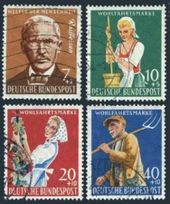 Germany B362-B365,used.Michel 297-300. Friederich Wilhelm Raiffeisen,1958.