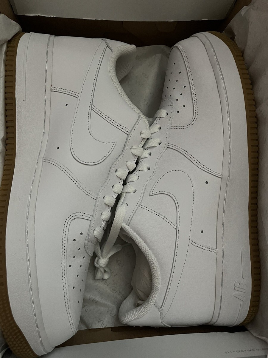 Nike Air Force 1 Low Shoes White Gum DJ2739-100 Men's NEW Size