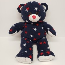 The Bear Factory 17" Red White Blue Stars Teddy Bear Patriotic 2001 Animal Plush