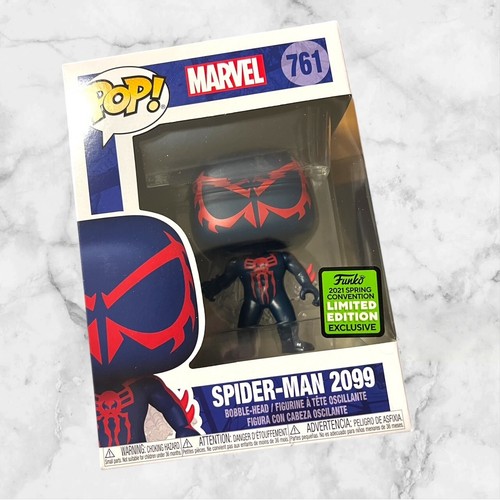 Funko Pop! Marvel Spider-Man 2099 #761 2021 Spring Con Limited Ed (Shared ECCC) - Picture 1 of 6