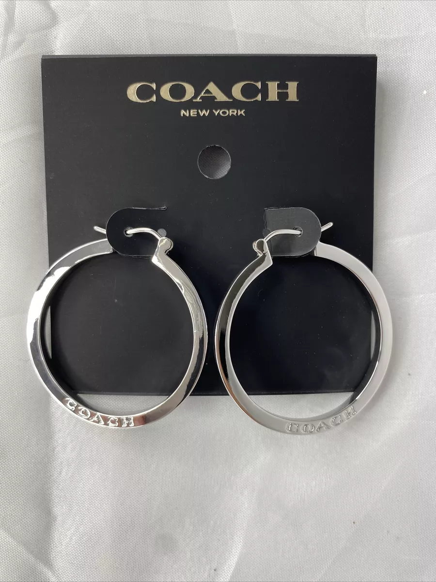 Coach earrings hoops deals