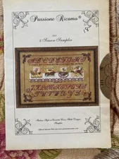 Passione Ricamo 4 Season Sampler S07 Used Booklet Italian Styled Chart  Teacups