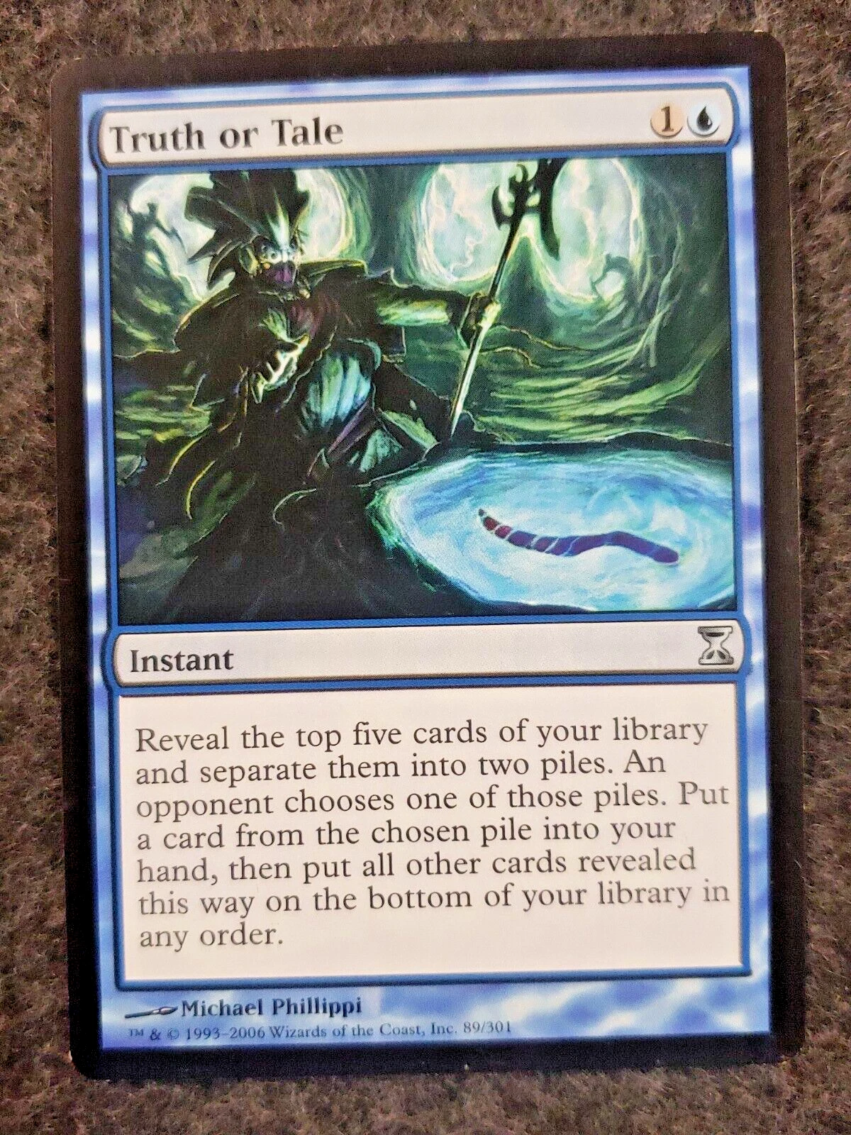 time spiral mtg card Truth or Tale : TIME SPIRAL 089/301