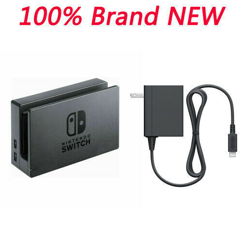 For Nintendo Switch Dock Set AC Power Adapter Black OEM