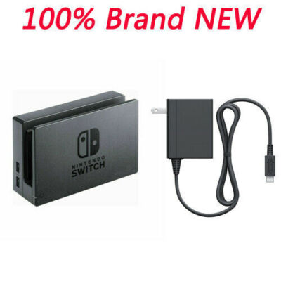 For Nintendo Switch Dock Set AC Power Adapter Black OEM