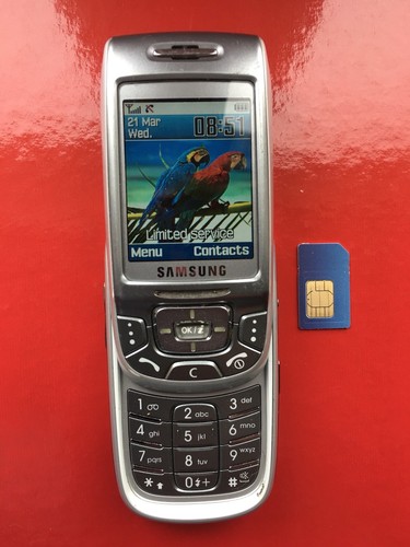 samsung sgh-d500 gsm mobile slide phone working vintage retro #2