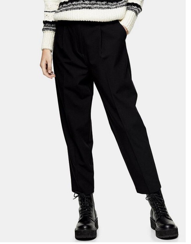 Topshop Klara Trousers - Black Size 6 Rrp £30