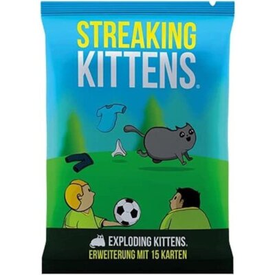 Exploding Kittens - Streaking Kittens - Kartenspiel-Erweiterung - 2-5 Spieler
