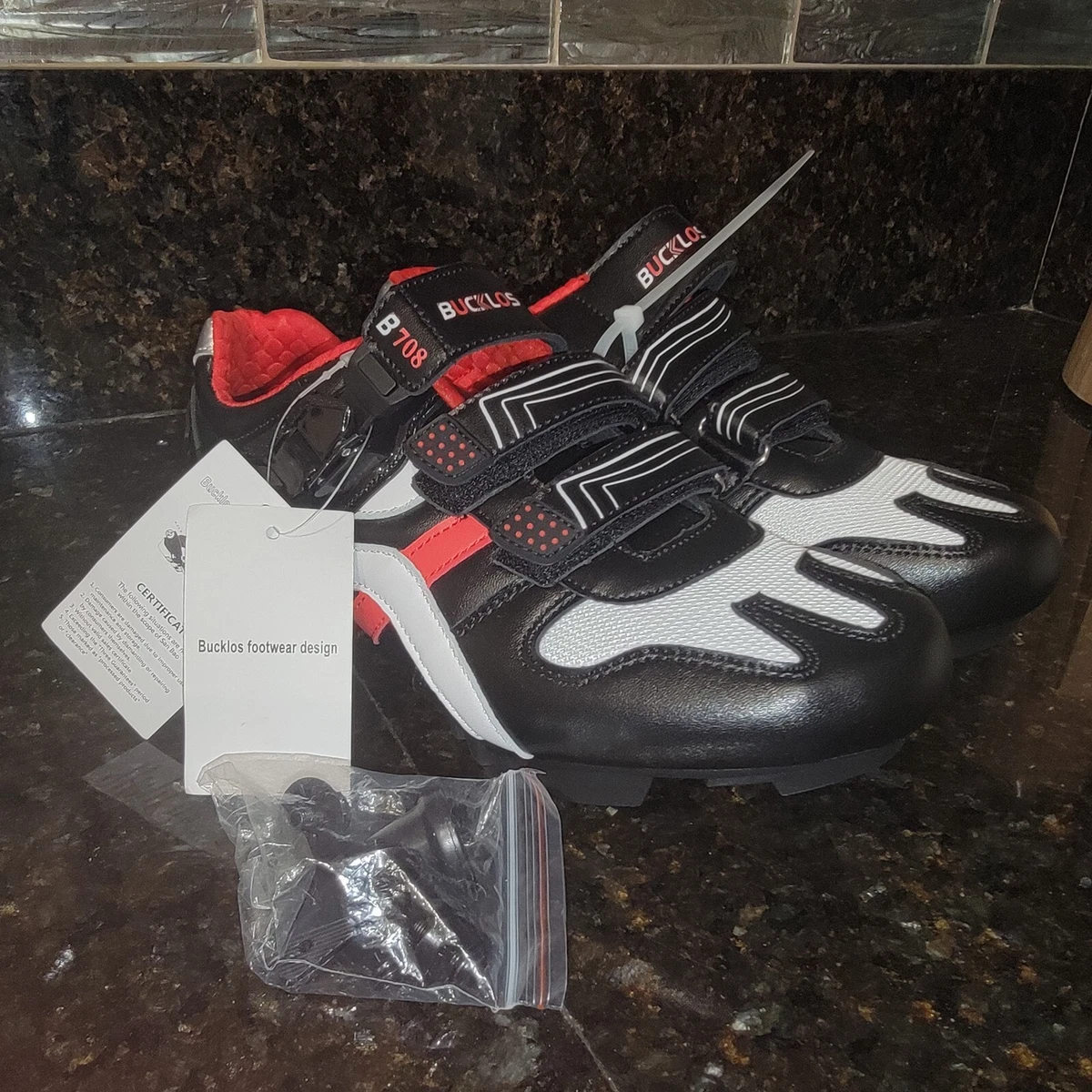 Cycling Shoes BUCKLOS MTB Precise Buckle Strap Mountain Bike Shoes
