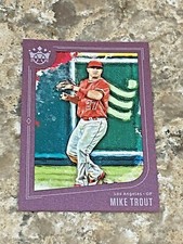 2019 Panini Donruss Diamond Kings Purple Frame Mike Trout #133 LA Angels Card
