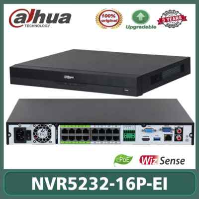 Dahua NVR5232-16P-EI 32 Channels 16PoE 2HDD 1U NETWORK