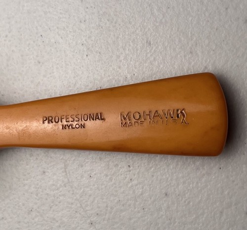 Vintage Mohawk Hair Brush Professional Nylon Bristles Made In USA Yellow - Picture 3 of 10