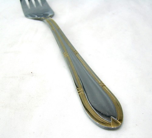Unknown Gold Accent Bestecke Solingen Germany Stainless Steel Dinner Fork(s) - Picture 5 of 7