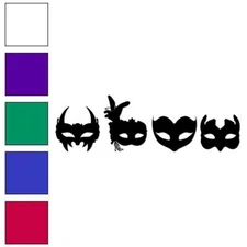 Masks, Vinyl Decal Sticker, Multiple Colors & Sizes #7200