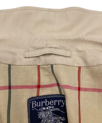 Burberry Stainless Steel Collar Coat Beige HN210 - Picture 4 of 8